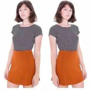 American Apparel Classic Hyperion Skirt NWOT Medium Umber rust a-line Vintage AA